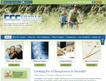 Tablet Screenshot of connerchiropractic.com